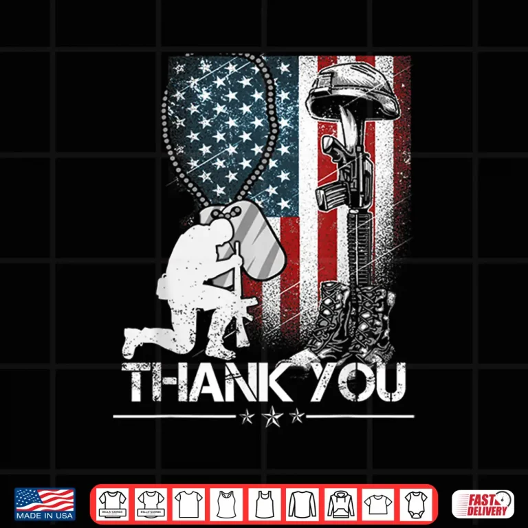 Design Distressed Memorial Day Flag Military Boots Dog Tags Shirt