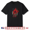 Memorial Day Red Poppy Flower American Flag Usa July Fourth Shirt
