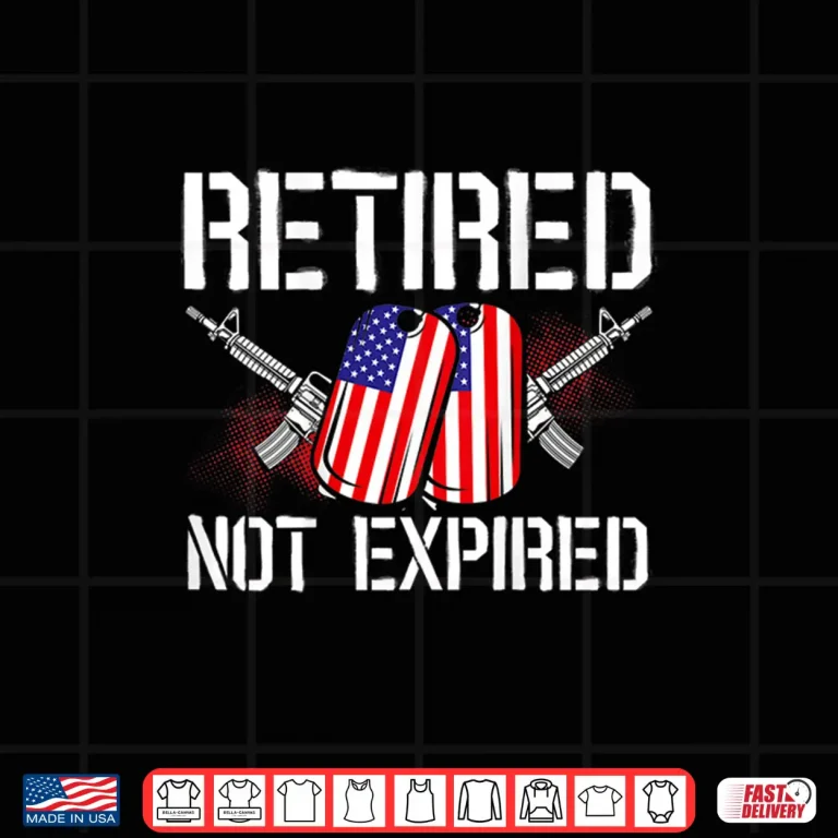 Design Retired Not Expired Veteran Backprint Professional Identity Shirt