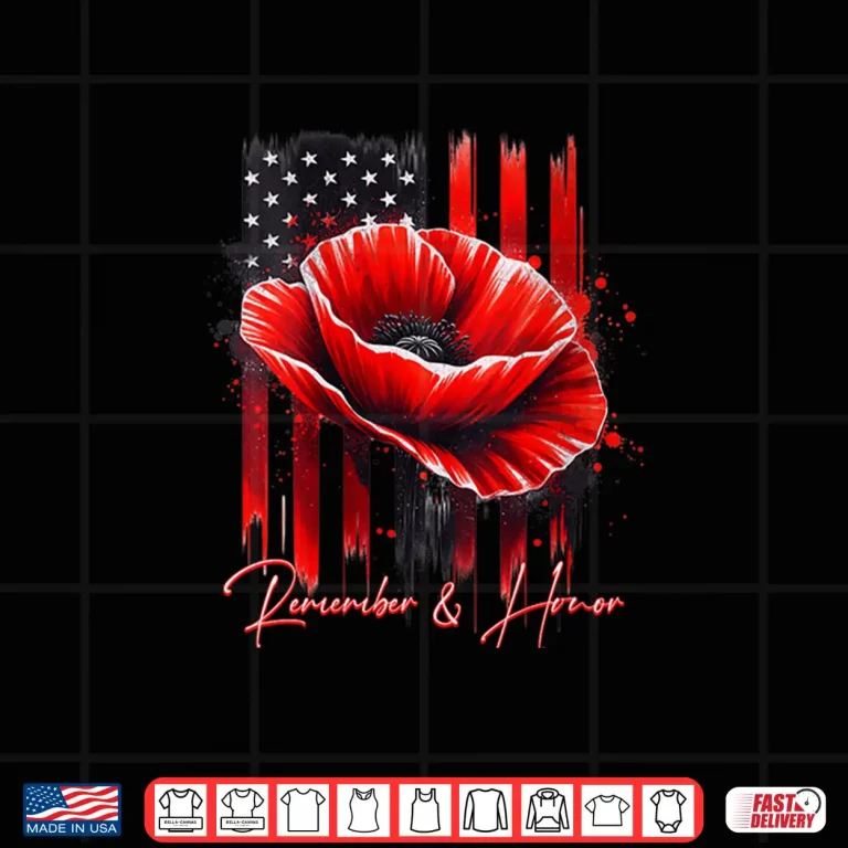 Design Thank You Veterans For Your Service Veterans Day Red Poppy Shirt