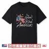 God Bless America Cross American Flag Us Patriotic Christian Shirt