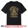 Honoring All Who Served Thank You Veterans Day Us Veteran Shirt