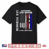 Memorial Day Remember Honor Never Forget Veteran Usa Flag Shirt