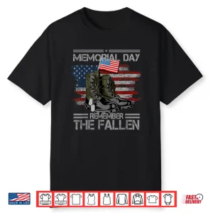Memorial Day Remember The Fallen Veteran Military Vintage Shirt