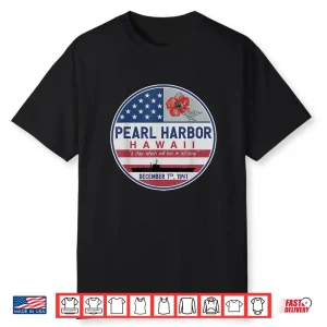 Pearl Harbor Memorial Hawaii Vintage Usa Flag Day Of Infamy Shirt