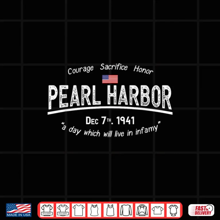 Design Pearl Harbor Memorial Day Hawaii USA Flag Day of Infamy Shirt