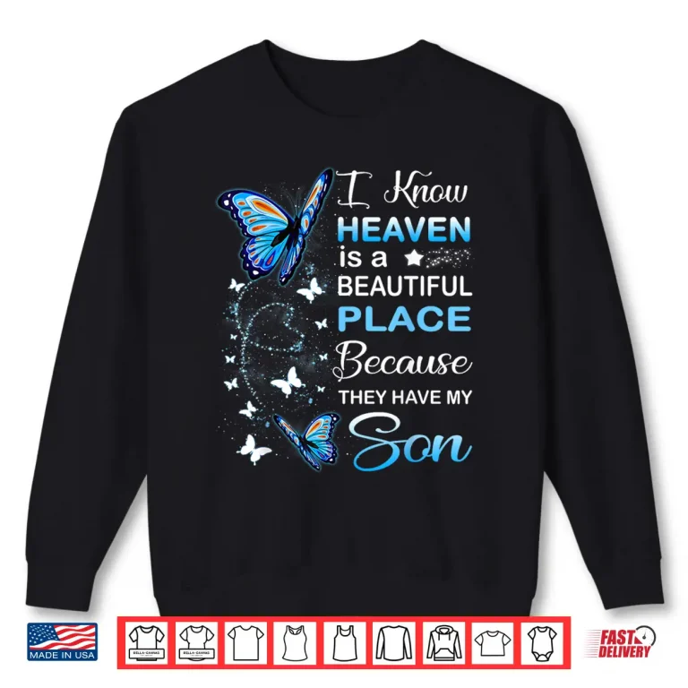Sweatshirt Son Is My Guardian Angel In Heaven Memorial Day Men Women Shirt