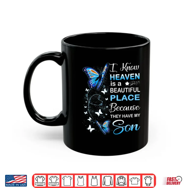 Mug Son Is My Guardian Angel In Heaven Memorial Day Men Women Shirt