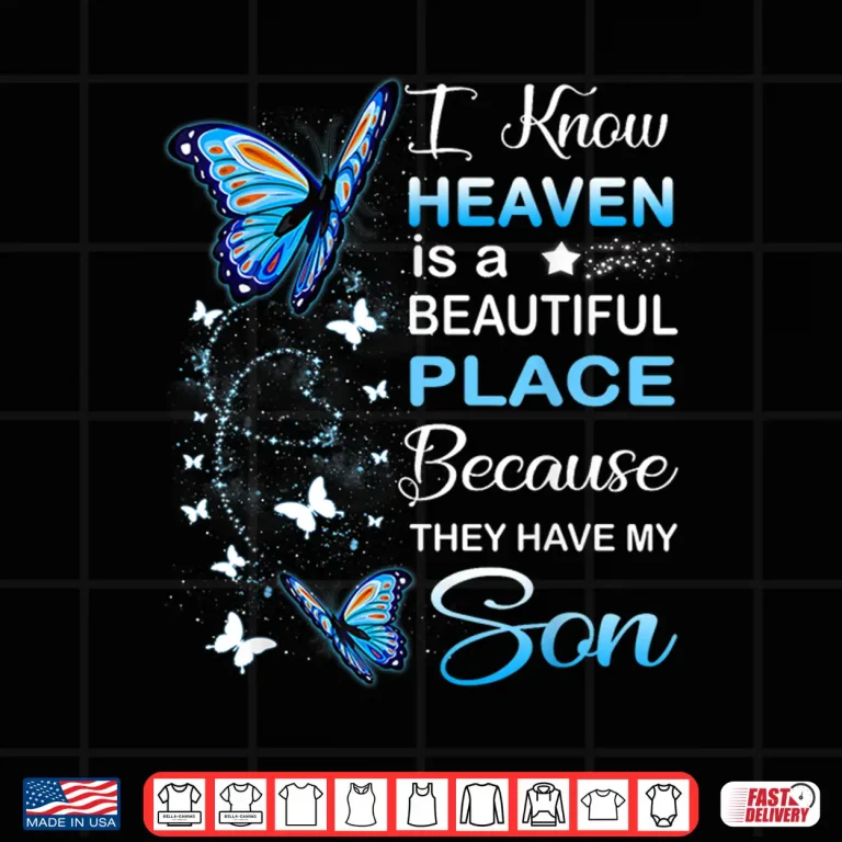 Design Son Is My Guardian Angel In Heaven Memorial Day Men Women Shirt