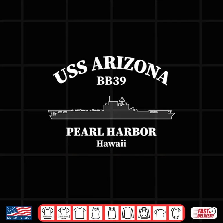 Design USS Arizona Battleship Pearl Harbor Memorial Day of Infamy Shirt
