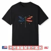 Womens Dragonfly American Flag 4Th Of July Memorial Day Patriotic Shirt