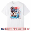 Funny Skeleton Us Flag 4Th Of July Cute Chill The Fourth Out Shirt