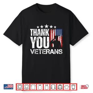 Thank You Veterans Day Memorial Day Partiotic Military Usa Shirt