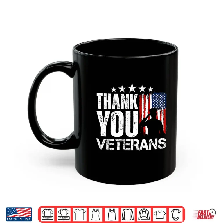 Mug Thank You Veterans Day Memorial Day Partiotic Military Usa Shirt