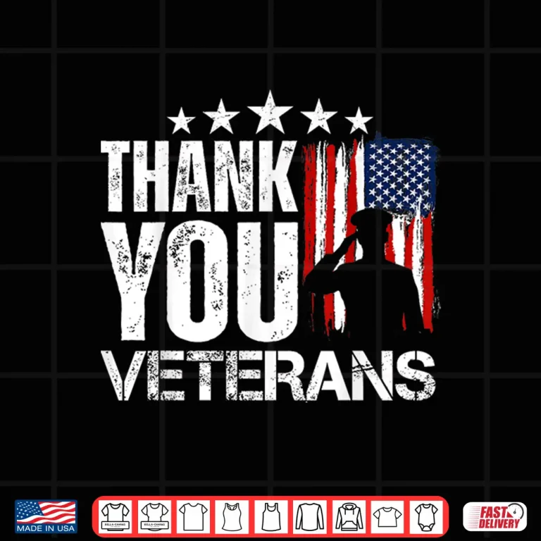 Design Thank You Veterans Day Memorial Day Partiotic Military Usa Shirt