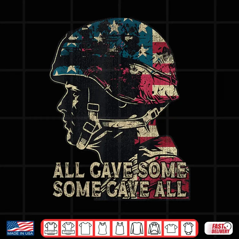 Design USA Flag All Gave Some American Armed Forces Memorial Day Shirt