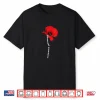 Womens Honor Remember Memorial Day Vintage Poppy Flower Patriotic Shirt
