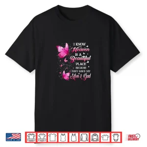 Mom And Dad Is My Guardian Angel In Heaven Memorial Day Shirt