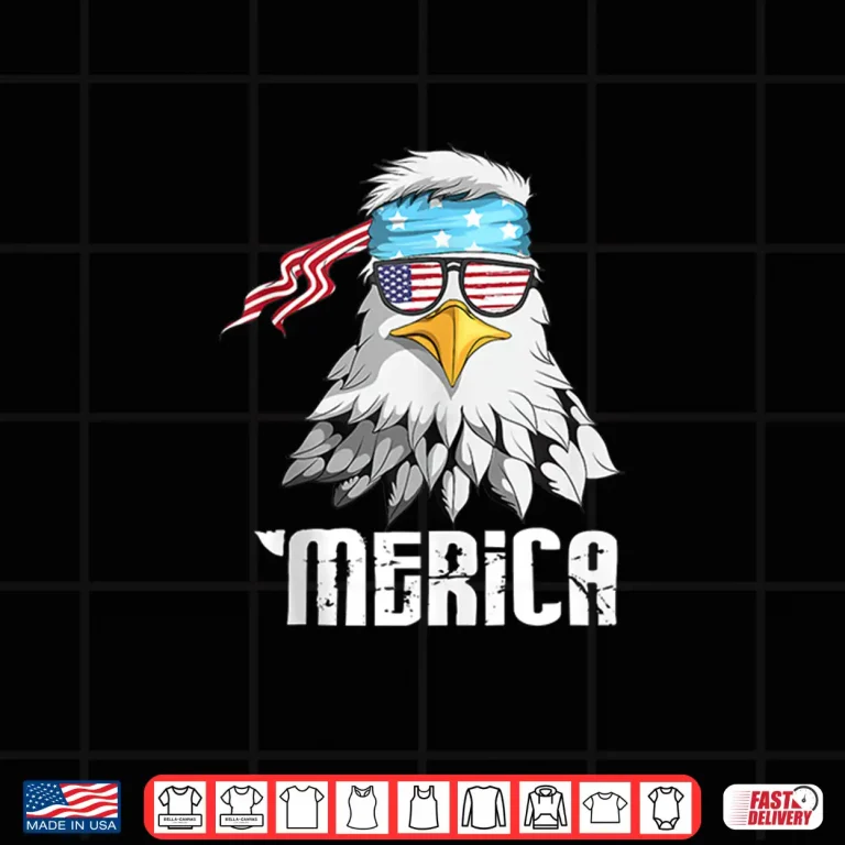 Design Merica Fourth Of July America USA Flag Patriotic Memorial Day Shirt