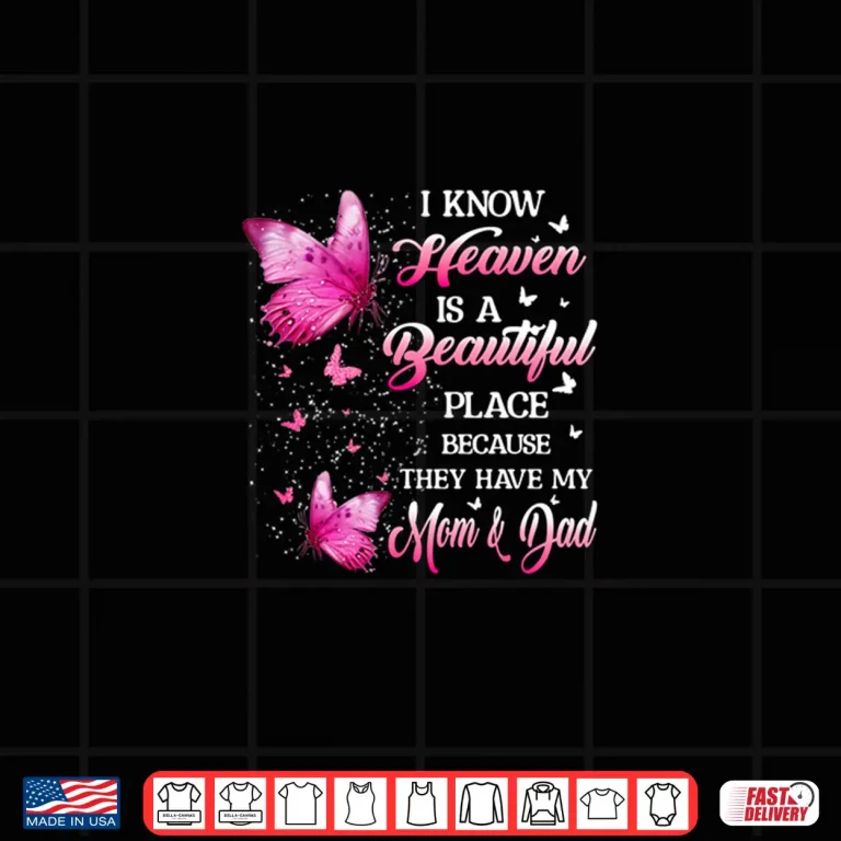 Design Mom And Dad Is My Guardian Angel In Heaven Memorial Day Shirt