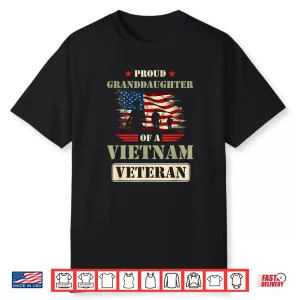 Proud Granddaughter Of A Vietnam Veteran Memorial Day Quote Shirt