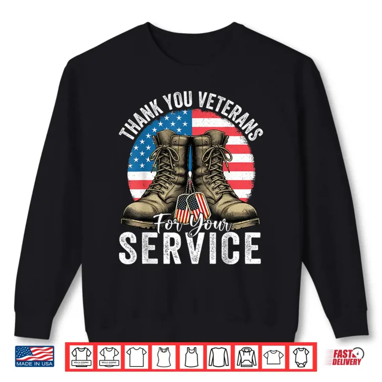 Sweatshirt Thank You Veterans For Your Service Veterans Day Professional Shirt