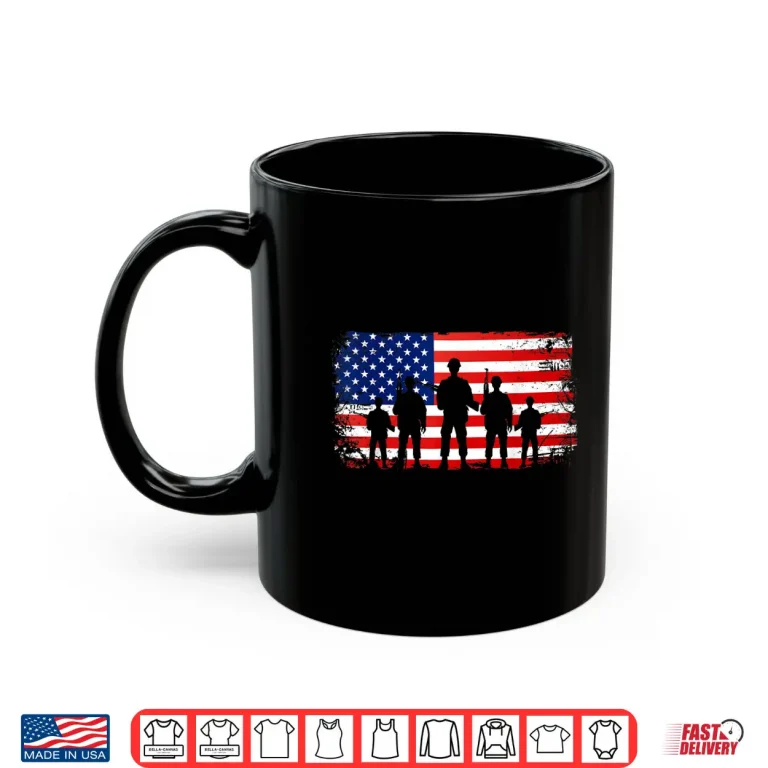 Mug Thank You Patriotic Veteran Memorial Day Fourth Of July Shirt