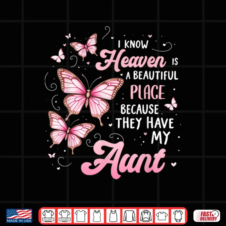 Design Aunt Is My Guardian Angel In Heaven Memorial Day Shirt