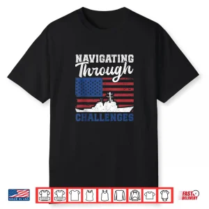 Coast Guard Us Memorial Day Retro Vintage American Flag Shirt