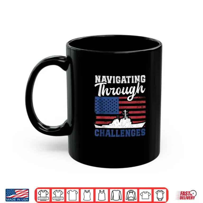 Mug Coast Guard US Memorial Day Retro Vintage American Flag Shirt