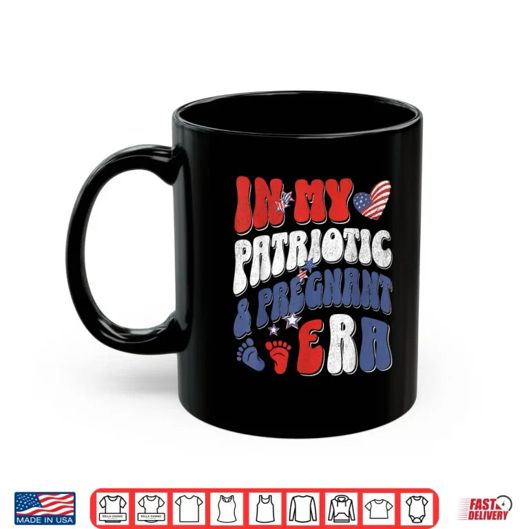 Mug Fourth Of July Pregnancy Announcement Baby Reveal Shirt