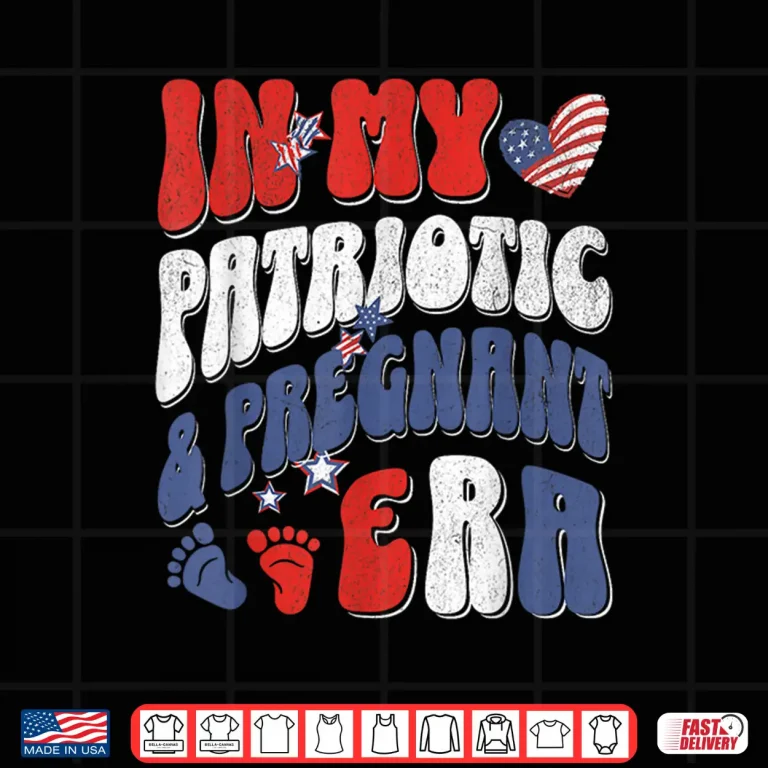 Design Fourth Of July Pregnancy Announcement Baby Reveal Shirt