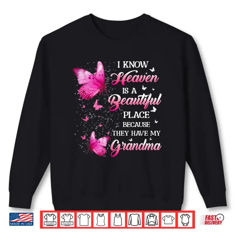Sweatshirt Grandma Is My Guardian Angel In Heaven Memorial Day Shirt