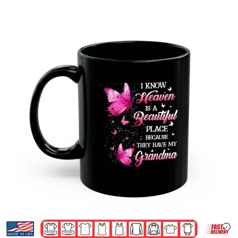 Mug Grandma Is My Guardian Angel In Heaven Memorial Day Shirt