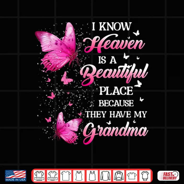 Design Grandma Is My Guardian Angel In Heaven Memorial Day Shirt