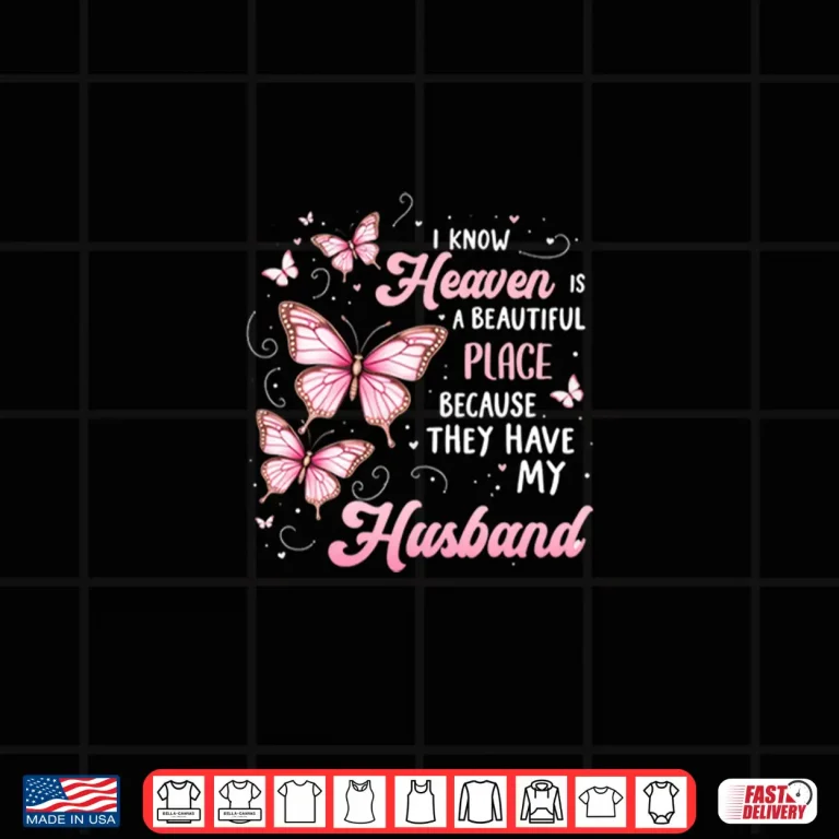 Design Husband Is My Guardian Angel In Heaven Memorial Day Shirt
