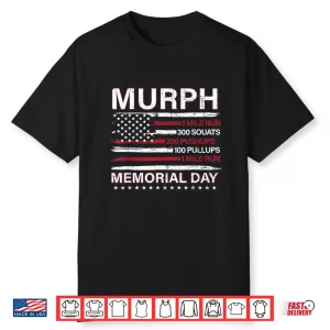 Memorial Day Murph Workout Challenge Professional Athletic Shirt