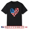 Memorial Day And July Fourth Patriotic Heart Professional Shirt