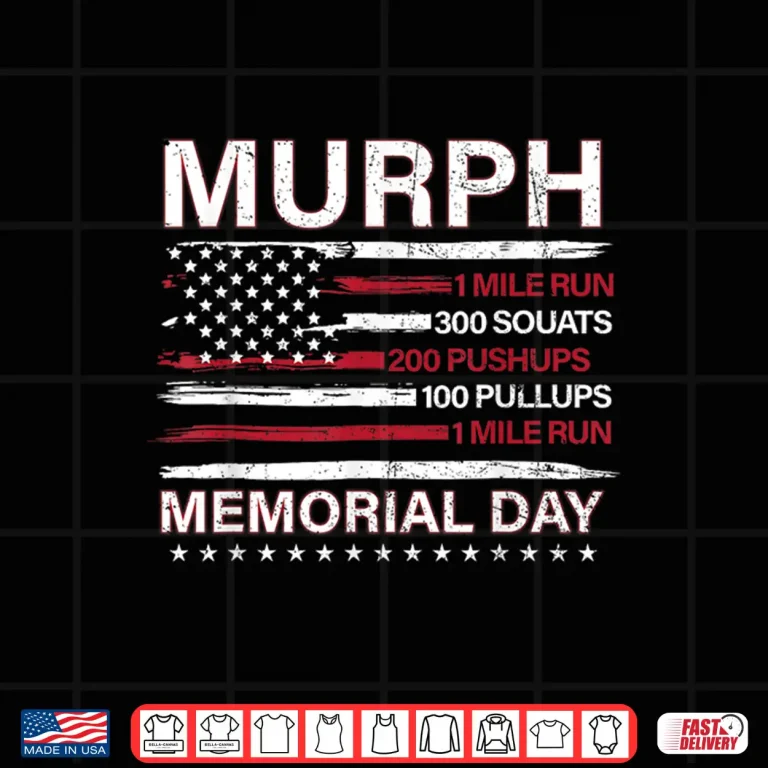 Design Memorial Day Murph Workout Challenge Professional Athletic Shirt