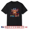 Moorica Highland Cow July Fourth Memorial Day Patriotic Shirt