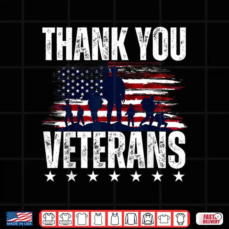 Design Thank You Veterans Day Memorial Day Patriotic Military USA Shirt