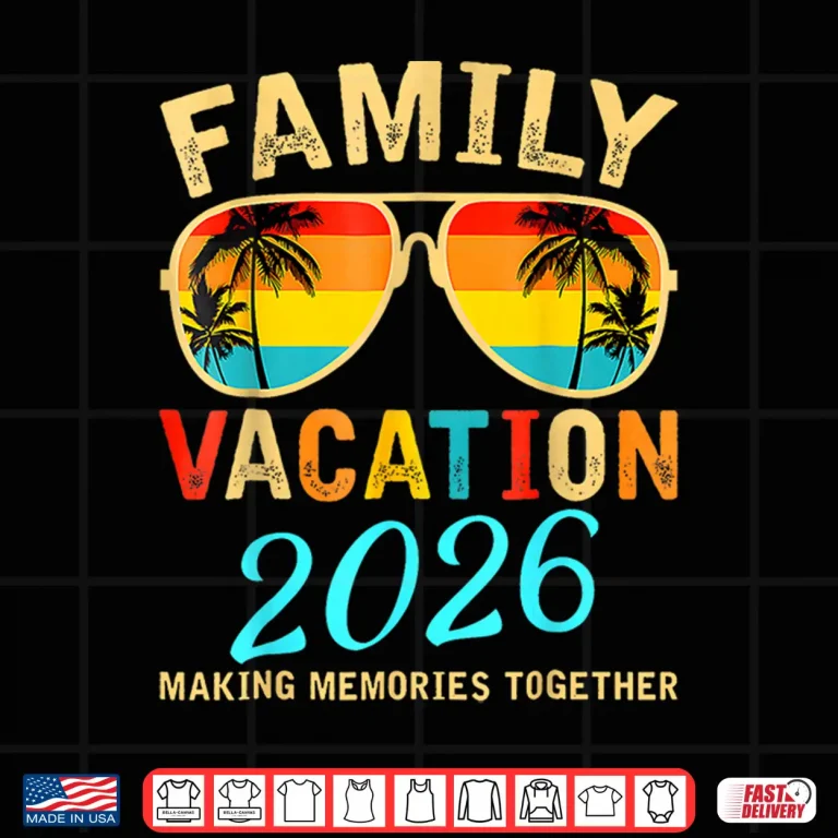 Design Family Vacation Twenty Twenty Six Beach Matching Summer Shirt