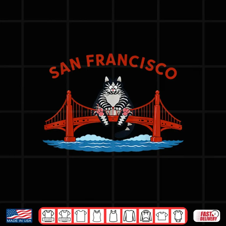 Design Funny Cat San Francisco Professional Graphic Modern Shirt