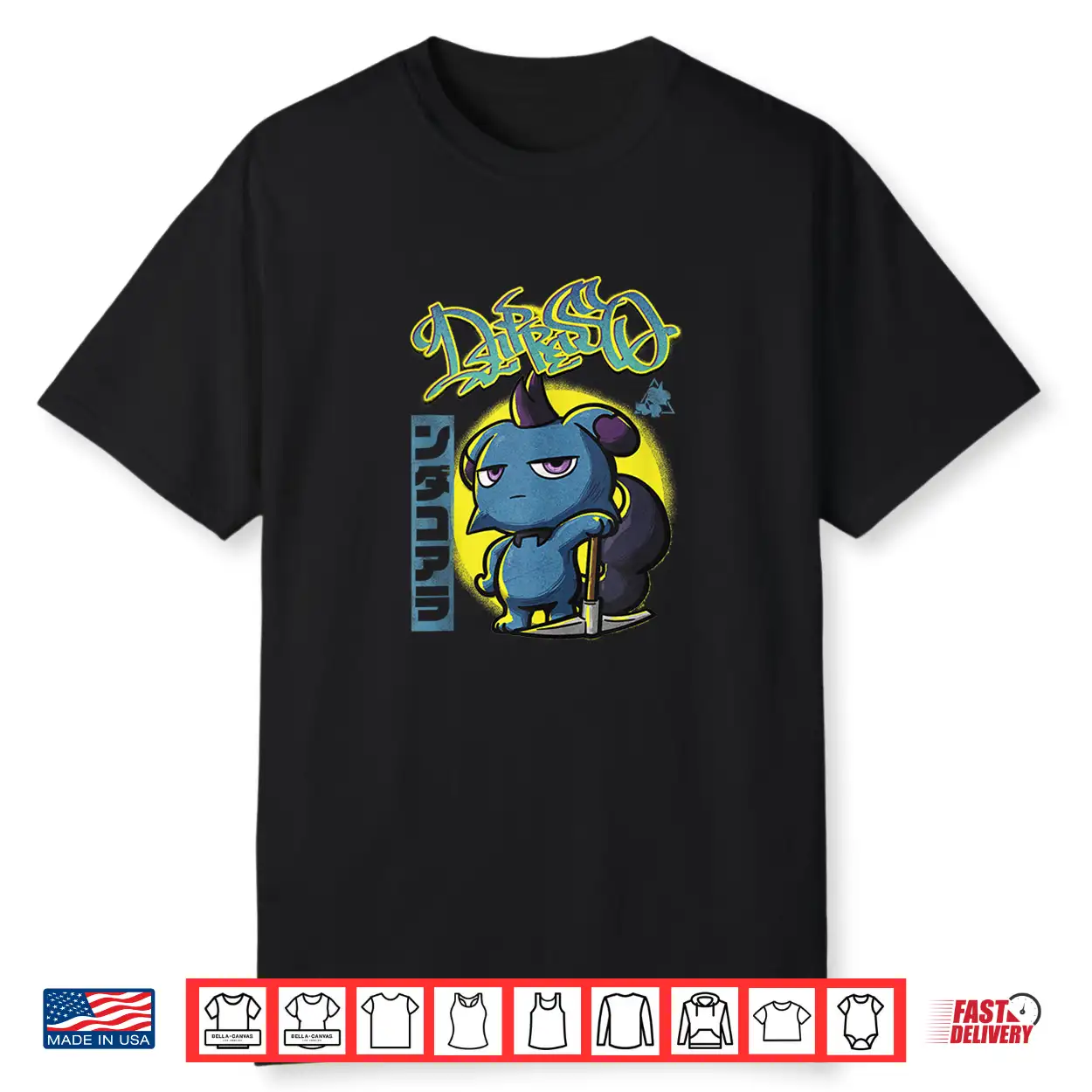 Palworld Depresso Graffiti With Pickaxe Video Game Shirt Palworld Depresso Graffiti With Pickaxe Video Game Shirt