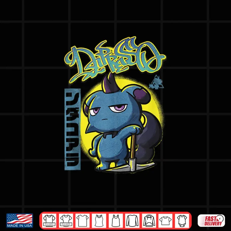 Palworld Depresso Graffiti With Pickaxe Video Game Shirt 4 Design Palworld Depresso Graffiti With Pickaxe Video Game Shirt