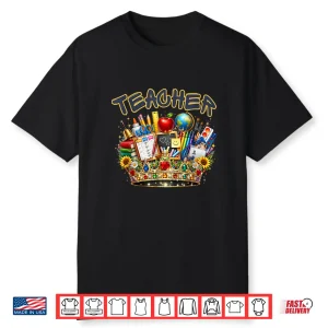 Teacher Crown Professional Academic Graphic Identity Shirt