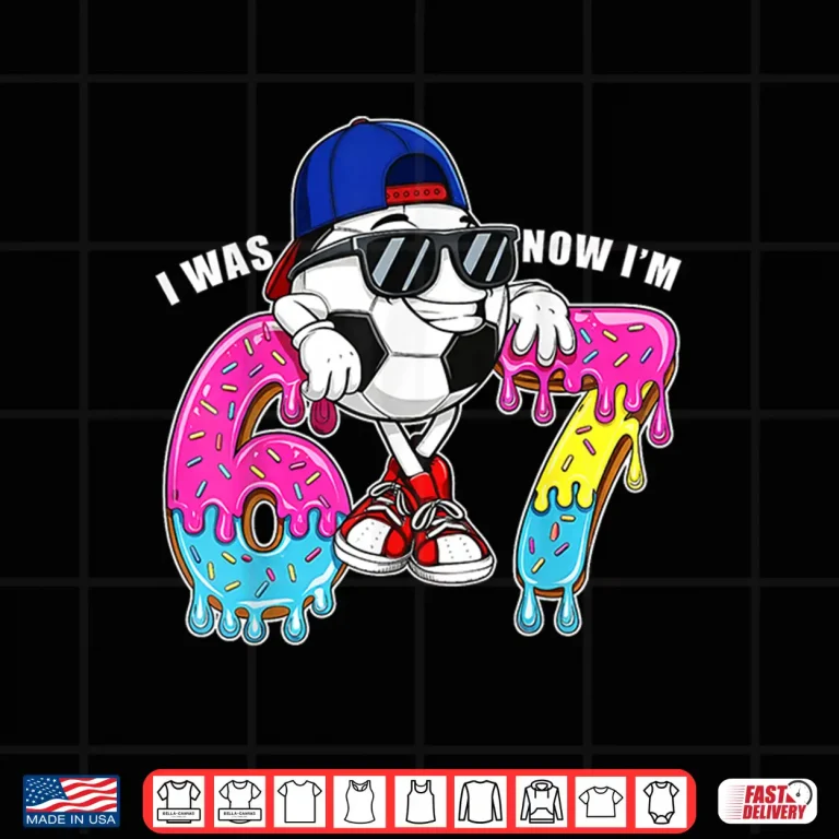 Design Seventh Birthday I Was Six Now Im Seven Kids Soccer Shirt