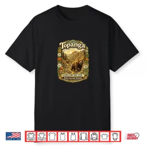 Vintage Topanga Canyon Bear Family Bohemian Style Shirt