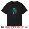 Alien Playing Electric Guitar Funny Music Graphic Shirt