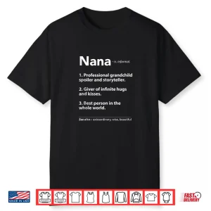 Funny Grandma Definition Grandmother Nana Special Women Shirt